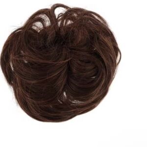 Elegant Brown Hair Bun Extension